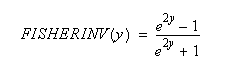 FISHERINV Equation